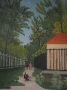 Henri Rousseau View of Montsouris Park By Henri Rousseau painting